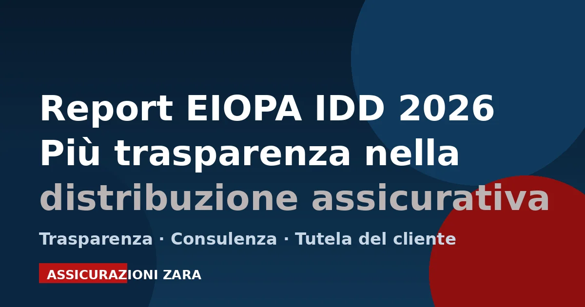 Report EIOPA IDD 2026